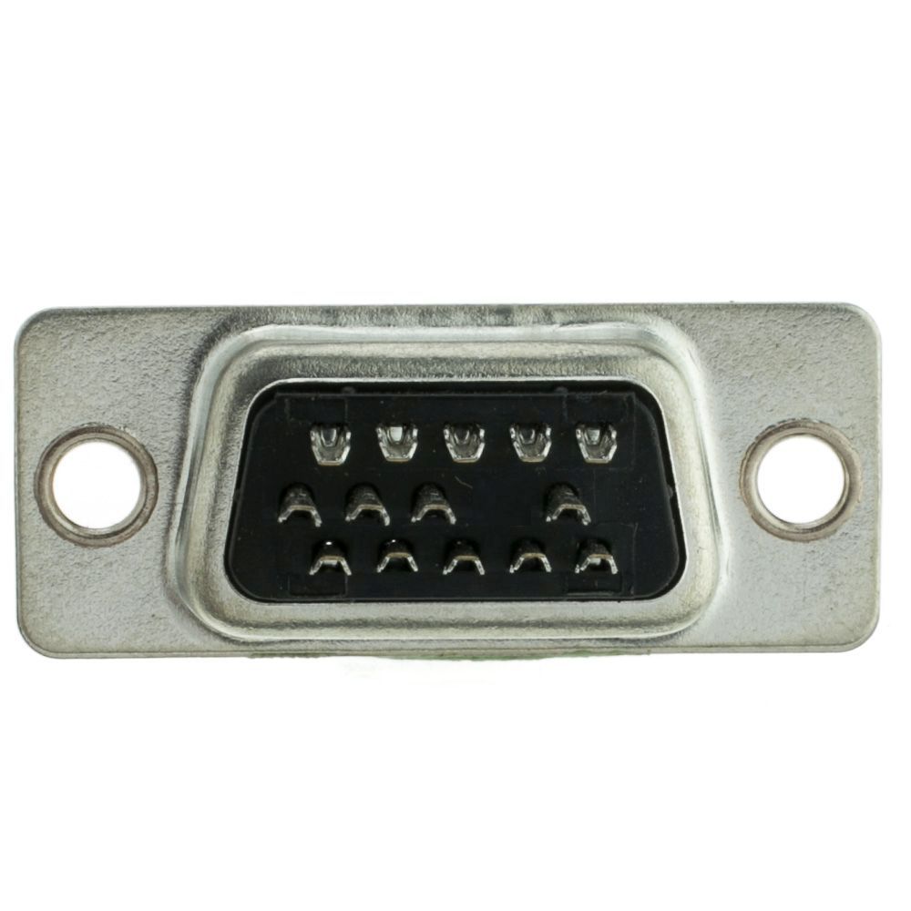 D-SUB DB15 HD VGA 14P connector male met soldeerpunten achterkant