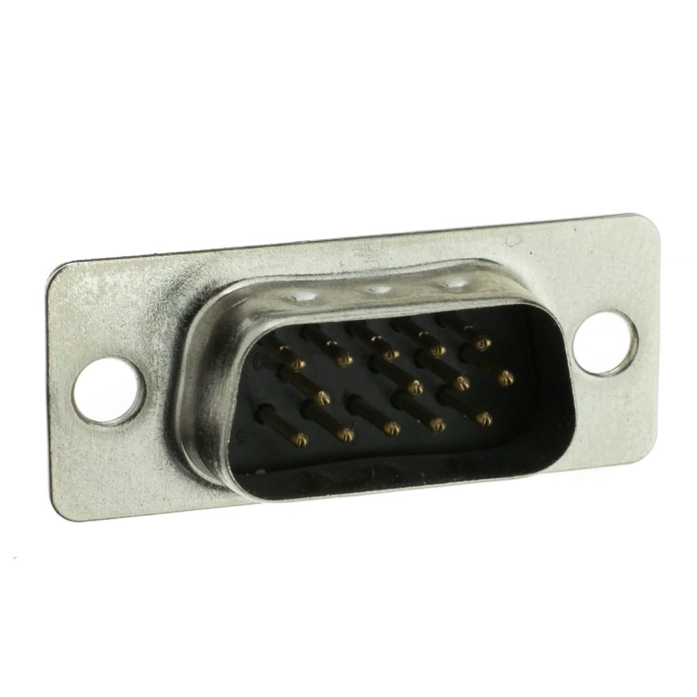 D-SUB DB15 DE-15 HD14P connector male met soldeerpunten