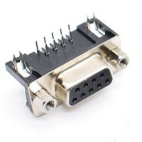 D-SUB DB9 DE-9 connector female PCB (Serieel, RS232) 02