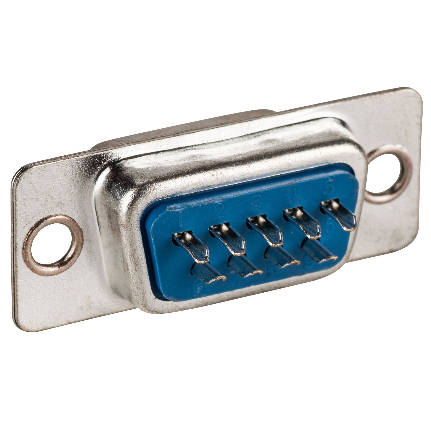 Serieel DB9 RS232 connector female met soldeerpunten achterkant