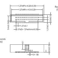 Pin header 2x13 pin 1