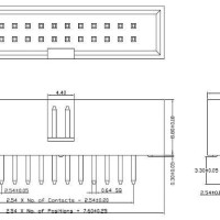 Pin header 2x13 pin 2