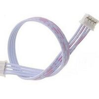 Connector JST-PH 2.0mm pitch 4-pin male-male met 10cm kabel wit/rood