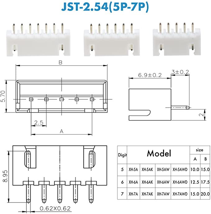 Connector JST-XH 2