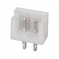 Connector JST-EH 2P 2.54mm pitch male THT verticaal B2B-EH-A C160262