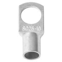 Kabelschoen ring 10mm voor 25mm2 SC25-10 blank vertind koper DTGA OEM - Afbeelding 3