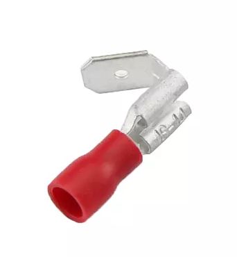 Kabelschoen lip female splitter 0.5-1.5mm2 PBDD1.25-250 rood