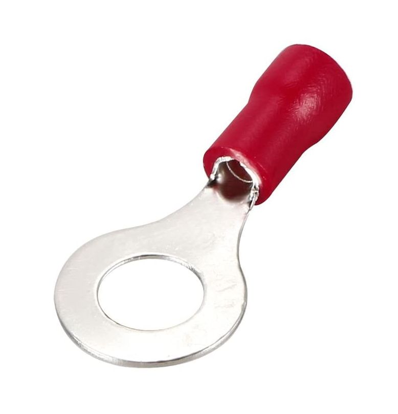 Kabelschoen ring 6mm 0.5-1.5mm2 RV1.25-6 rood