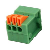 Klemblok Drukconnector 2.54mm pitch 3-polig 0.75mm2 KF141V-2.54 groen