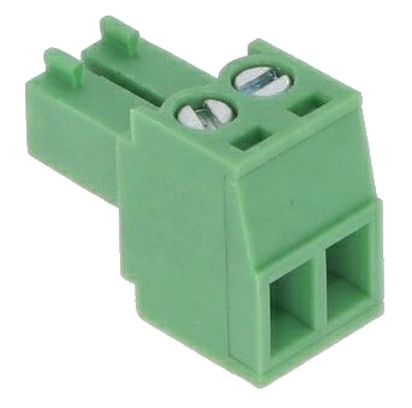 Klemblok Schroefterminal 3.5mm pitch 2-polig 1.5mm2 male KF2EDG 15EDG-3.5 groen