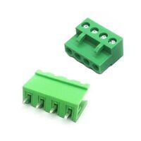 Klemblok en connector 5.00mm pitch 4-polig 2.5mm2 KF2EDGK groen