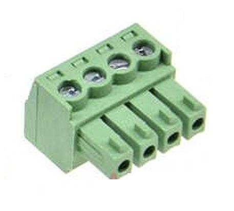 Klemblok Schroefterminal 3.5mm pitch 4-polig 1.5mm2 male KF2EDG 15EDG-3.5 groen