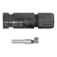 MC4 connector voor PV verbindingen 4-6mm2 30A 1000V IP67 female - Afbeelding 3