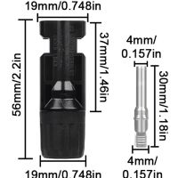 MC4 connector voor PV verbindingen 4-6mm2 30A 1000V IP67 female - Afbeelding 5