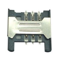 SIM kaart connector 6P voor standaard simkaart formaat SMD PCB