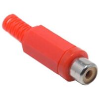 RCA Tulp connector 2-polig female rood