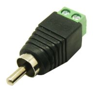 RCA Tulp connector 2-polig male met terminals