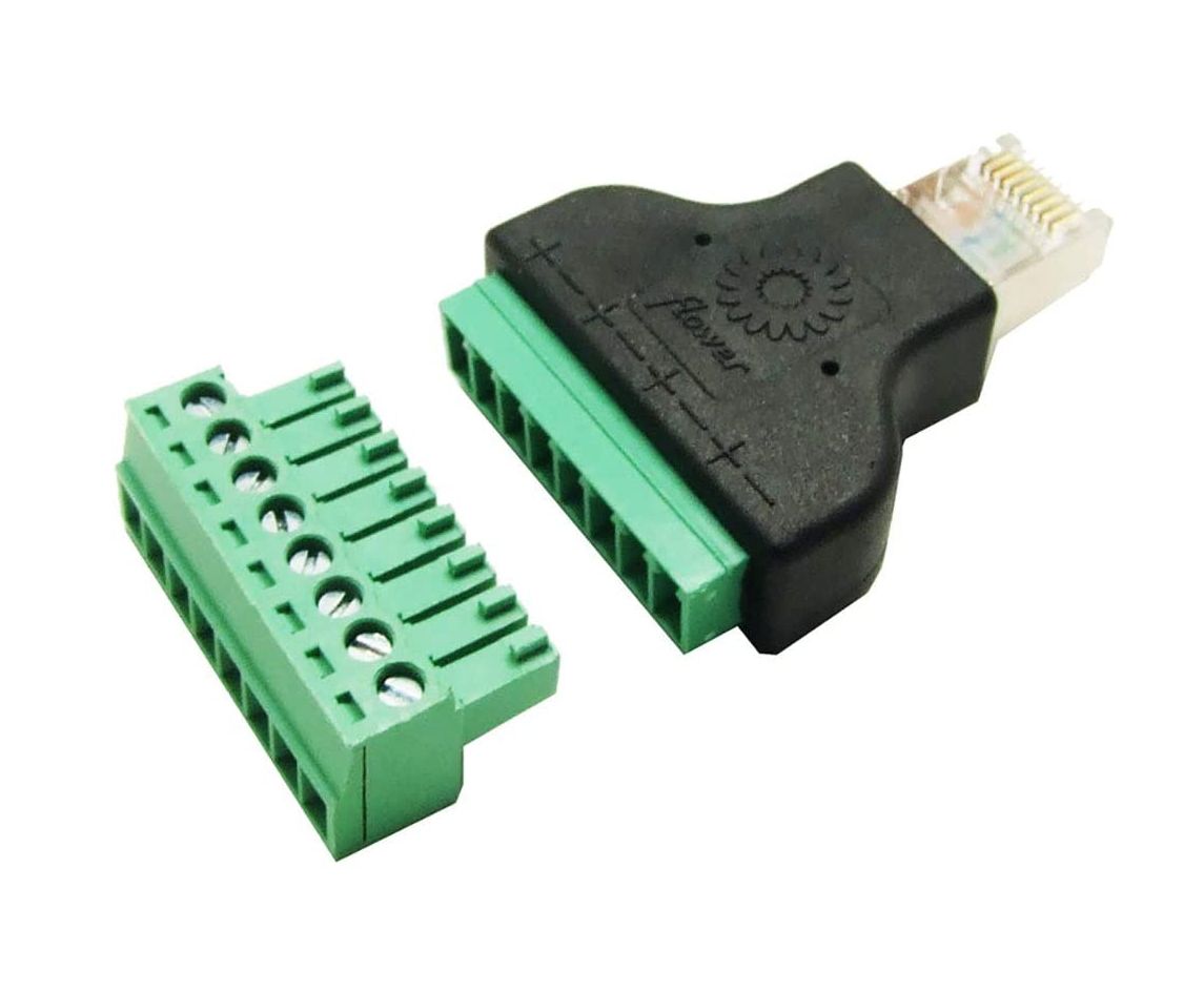 RJ connector 8P8C male met schroef terminal RJ45 03