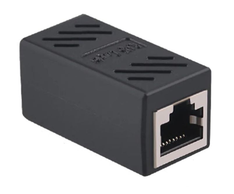 RJ45 8P8C koppelstuk straight kunststof shielded RJ45 8P8C koppelstuk straight kunststof shielded