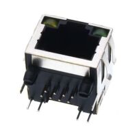 RJ45 connector 8P8C female metaal met leds PCB 2 02