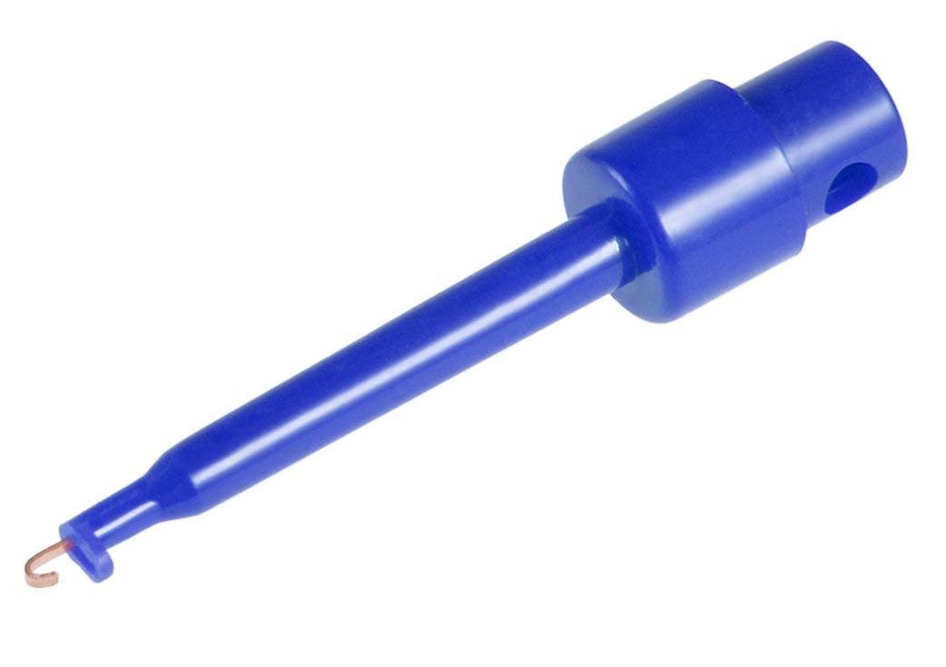 Probe testclip met haak 56mm blauw