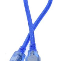 USB-A male naar USB-B male kabel 30cm blauw