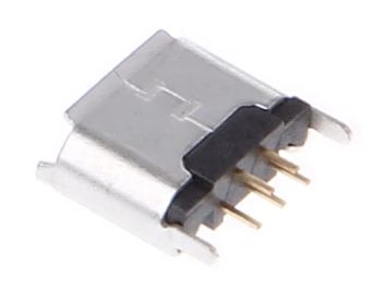 USB-micro connector female 180 graden PCB 03