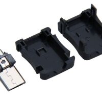 USB-micro connector male zwart open 02