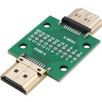 HDMI connector breakout module male-female 20-pin PCB