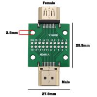 HDMI connector breakout module male-female 20-pin PCB - Afbeelding 3
