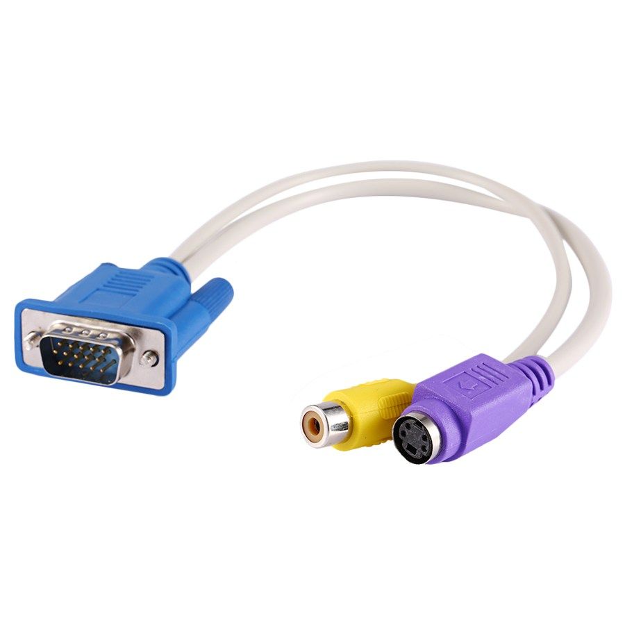 VGA naar RCA Tulp/S-Video adapter