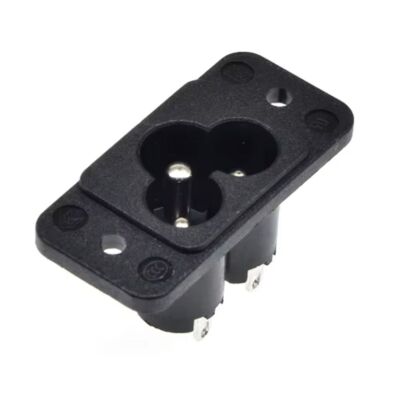 Power connector C6 female plug inbouw 01