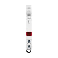Indicatielamp LED voor DIN-rail 12-230V AC/DC TOMZN TD9-1X rood