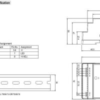 Mean Well DR-45 DR-60 series afmetingen