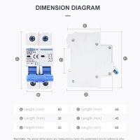 Schakelaar Automaat voor PV 1000V DC 63A 2P TOMZN TOB7Z-63 - Afbeelding 7