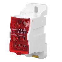 Verdeelblok 125A 690V DIN-rail UKK 125 rood - Afbeelding 4