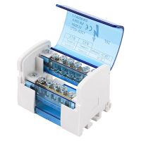 Verdeelblok 2-rails 125A 500V DIN-rail UK 207 blauw - Afbeelding 3