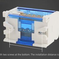 Verdeelblok 2-rails 125A 500V DIN-rail UK 207 blauw - Afbeelding 12