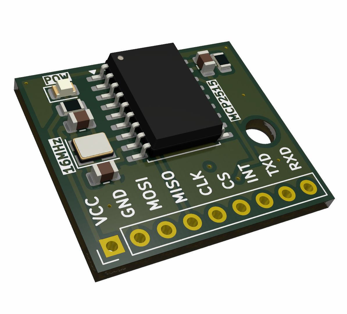 CAN Bus Classic 2.0B controller module 3.3V SPI MCP2525 16MHz (DomoticX ...