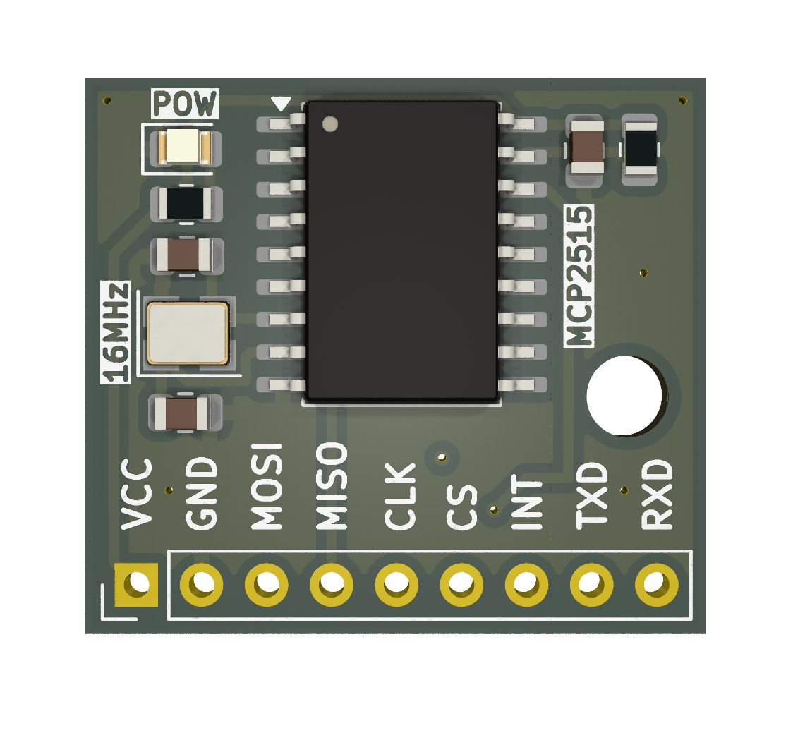 CAN Bus Classic 2.0B controller module 3.3V SPI MCP2525 16MHz (DomoticX ...