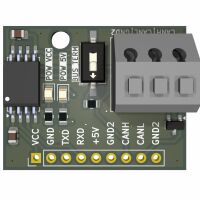 CAN Bus FD/Classic 2.0B transciever module 3.3V/5.0V UART ISO1042 Isolated TVS/ESD protection (DomoticX eXperience ECT02 V1) - Afbeelding 4