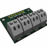 Switch Module 4P SMD DIP with isolated connection (DomoticX eXperience ES401 V1) - Afbeelding 3