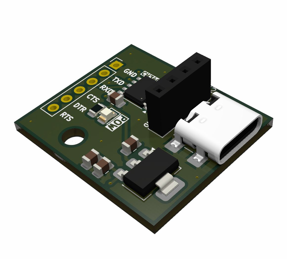 USB-C UART module 3.3V RX/TX/CTS/DTR/RTS CH340K (DomoticX eXperience ...