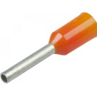 Adereindhuls crimp connector voor draad 0.5mm2 22AWG E0508 oranje