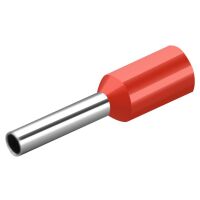 Adereindhuls crimp connector voor draad 1.00mm2 18AWG E1008 rood