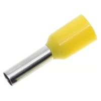 Adereindhuls crimp connector voor draad 2.5mm2 14AWG E2508 geel