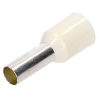 Adereindhuls crimp connector voor draad 2.50mm2 14AWG E2508 wit