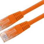 Netwerk patch kabel oranje