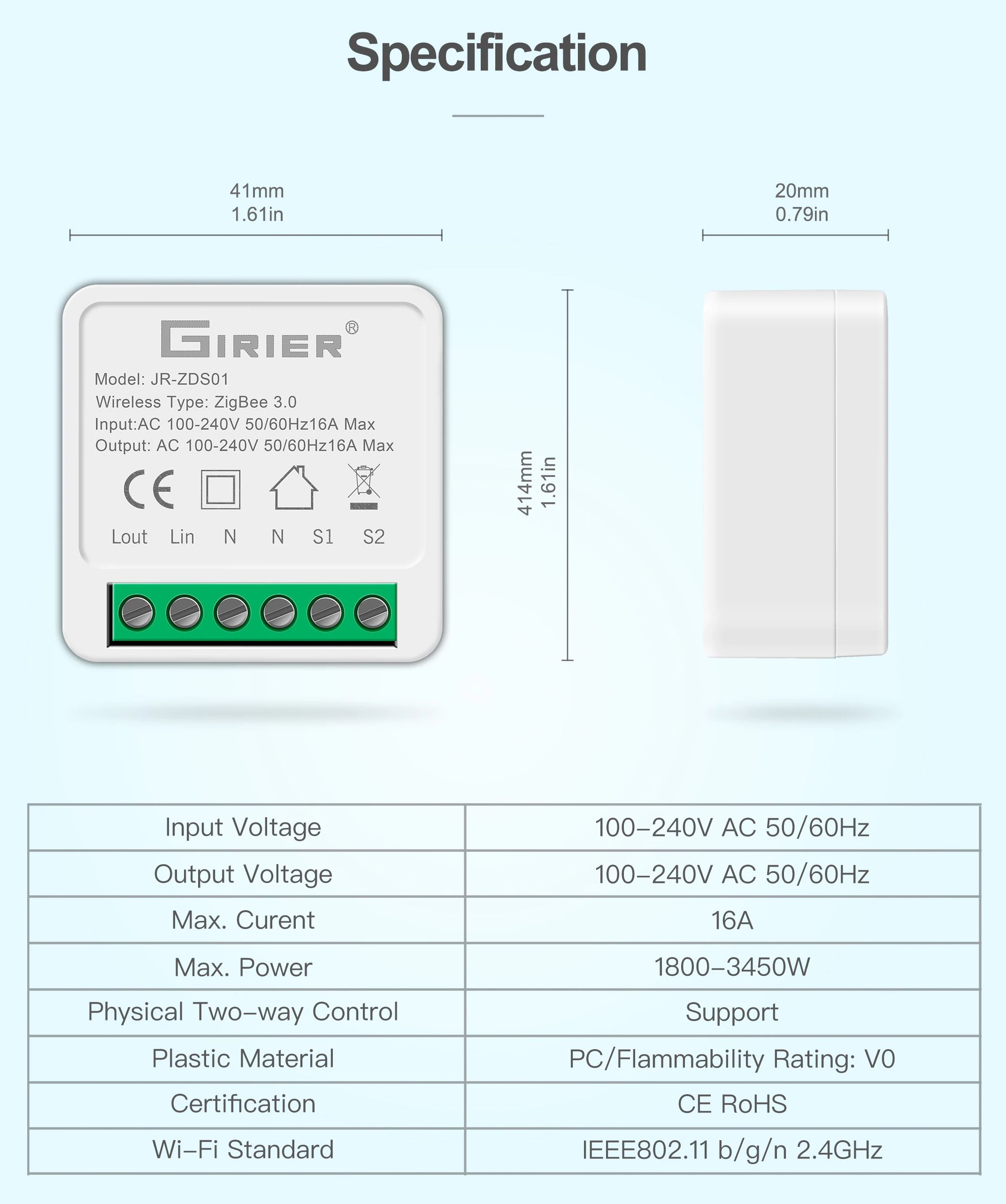 TUYA Smart Light Switch Module 2