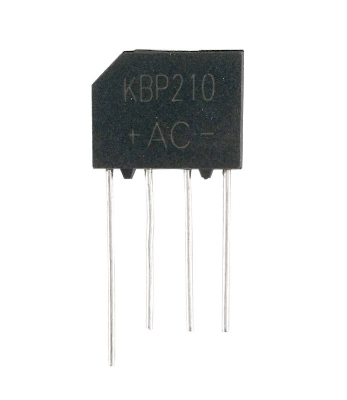Gelijkrichterbrug 2A 1000V KBP210 Gelijkrichterbrug 2A 1000V KBP210